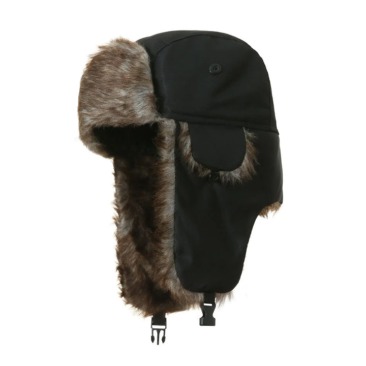 Mütze mit Ohrenklappen – Russische Ushanka Kappe für Männer, Winddicht und Warm