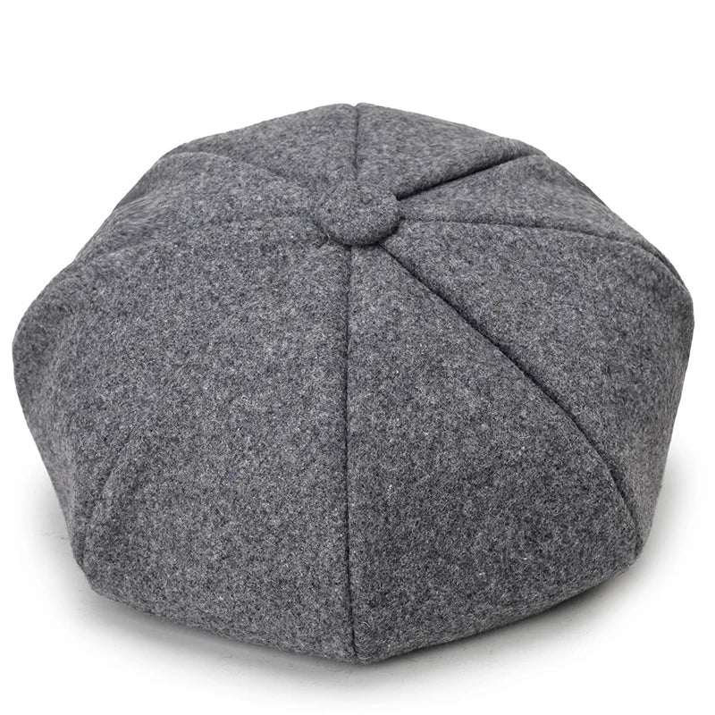 Baskenmütze Kappe – Winddichte Wollkappe für Damen und Herren, Herbst und Winter