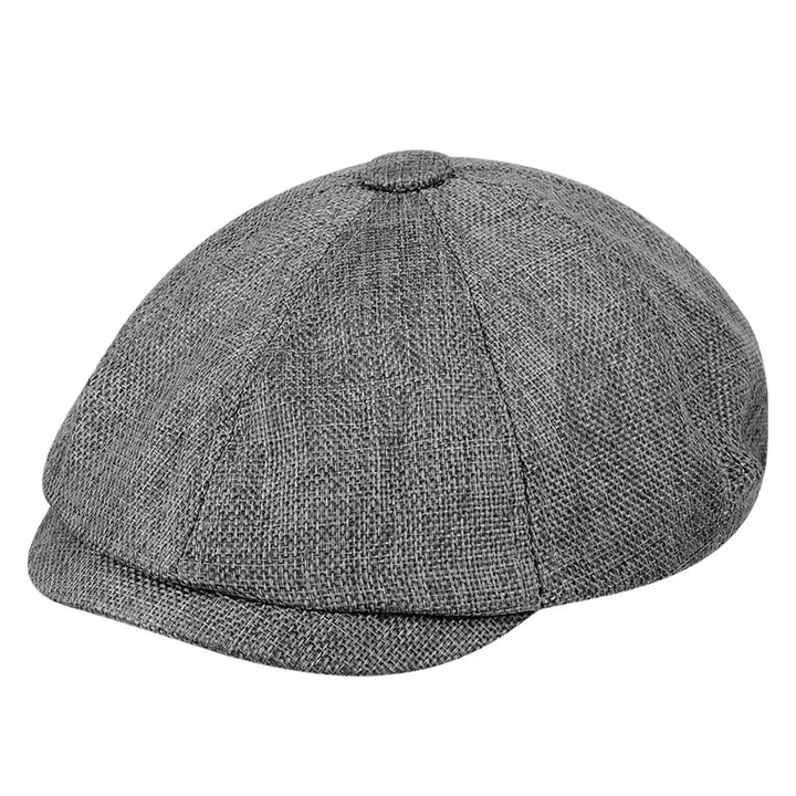 Karierte Vintage Kappe für Damen und Männer – Schiebermütze mit Schirm