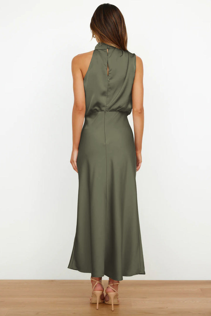 Damen Schickes Neckholder Abendkleid