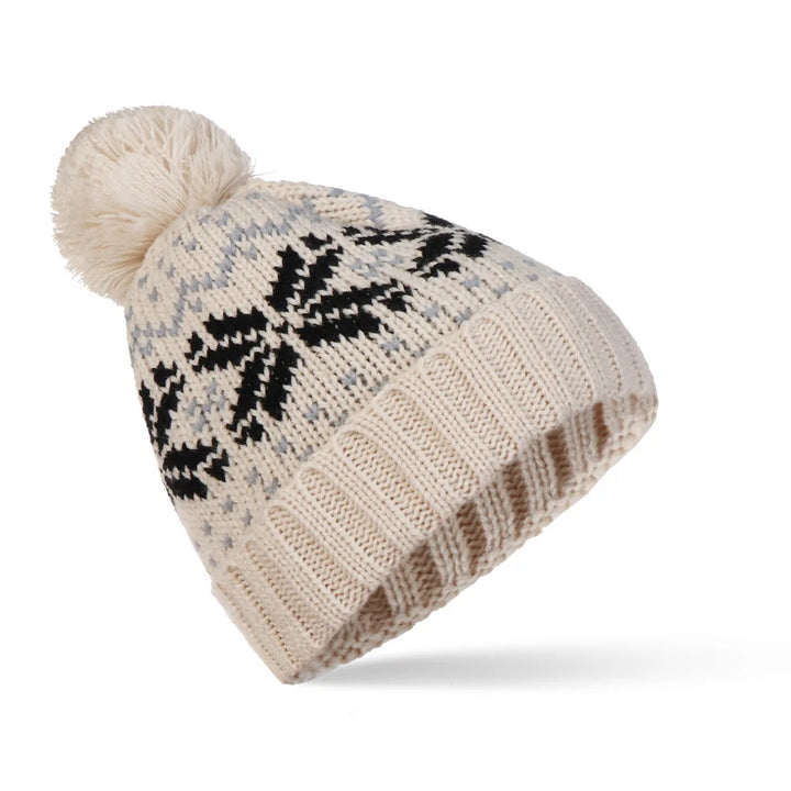 Bommelmütze – Gestrickte Wintermütze mit Bommel für Damen und Herren