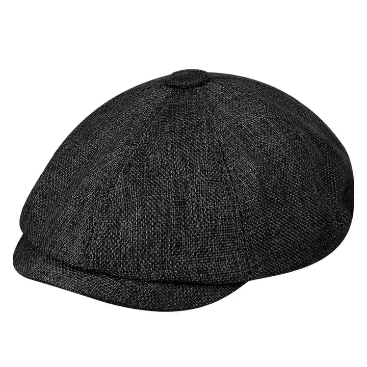 Karierte Vintage Kappe für Damen und Männer – Schiebermütze mit Schirm
