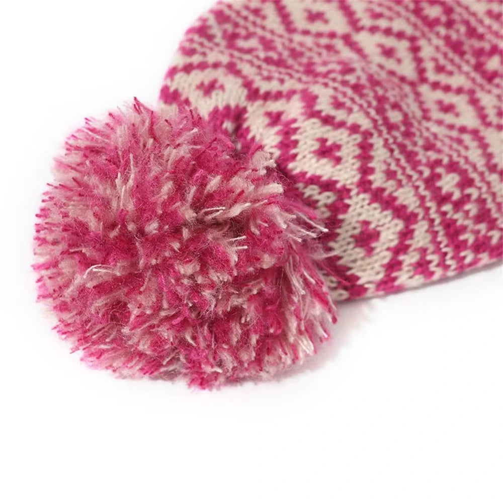 Bommelmütze – Gestrickte Wintermütze mit Bommel für Damen und Herren