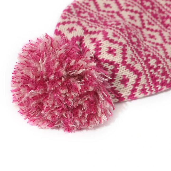Bommelmütze – Gestrickte Wintermütze mit Bommel für Damen und Herren