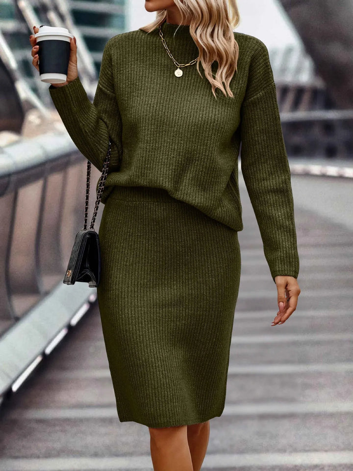 2-teiliges Damen Set aus Pullover und Rock | EB
