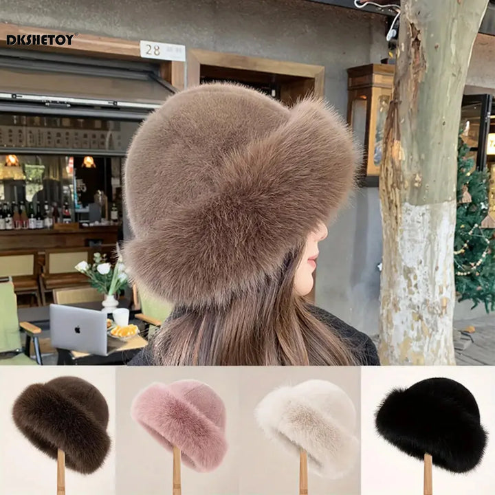 Pudelmütze Damen – Flauschige Fellkappe für kalte Wintertage