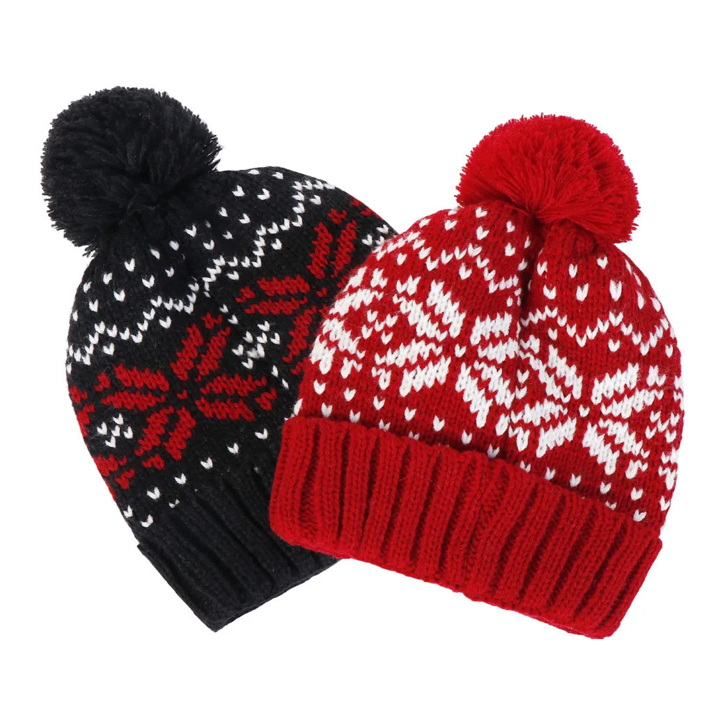 Bommelmütze – Gestrickte Wintermütze mit Bommel für Damen und Herren