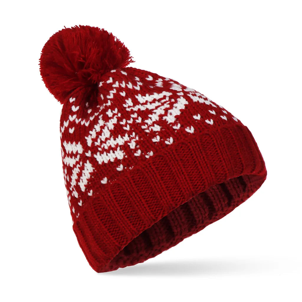 Bommelmütze – Gestrickte Wintermütze mit Bommel für Damen und Herren