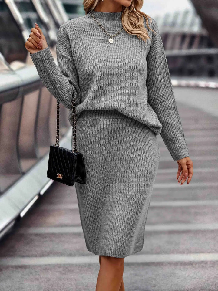 2-teiliges Damen Set aus Pullover und Rock | EB