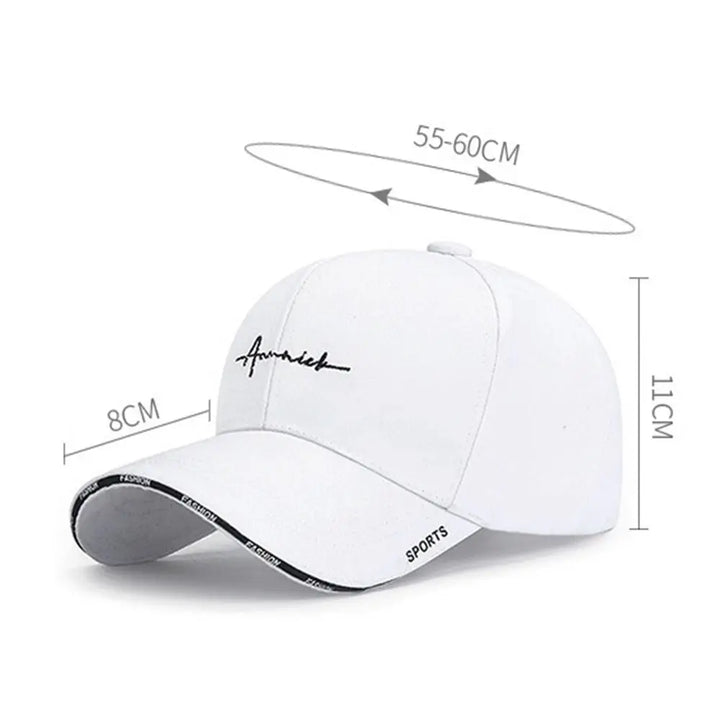 Basecap Männer – Bestickte Baseball Kappe mit Sonnenschutz aus Baumwolle