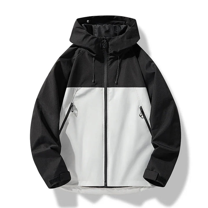 Herren Wasserdichte Kapuzen Winddichte Shell Jacke