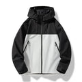 Herren Wasserdichte Kapuzen Winddichte Shell Jacke