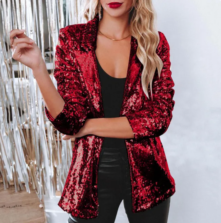 Pailletten-blazer