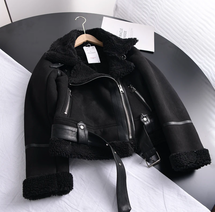 Sherpa-Fleece-Bomberjacke