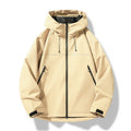 Herren Wasserdichte Kapuzen Winddichte Shell Jacke