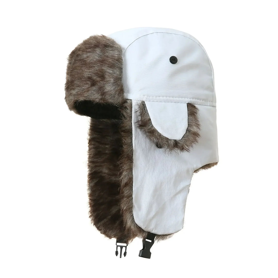 Mütze mit Ohrenklappen – Russische Ushanka Kappe für Männer, Winddicht und Warm