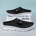 Damen Slip-On-Pantoletten aus Mesh mit seitlichen Ausschnitten | Zeitlos