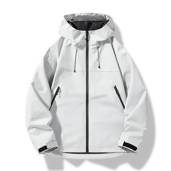 Herren Wasserdichte Kapuzen Winddichte Shell Jacke