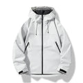 Herren Wasserdichte Kapuzen Winddichte Shell Jacke
