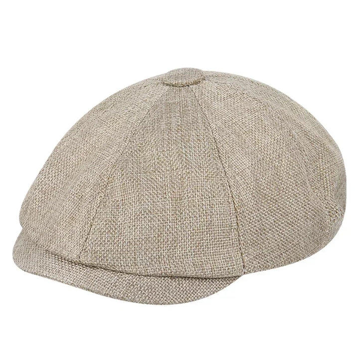 Karierte Vintage Kappe für Damen und Männer – Schiebermütze mit Schirm