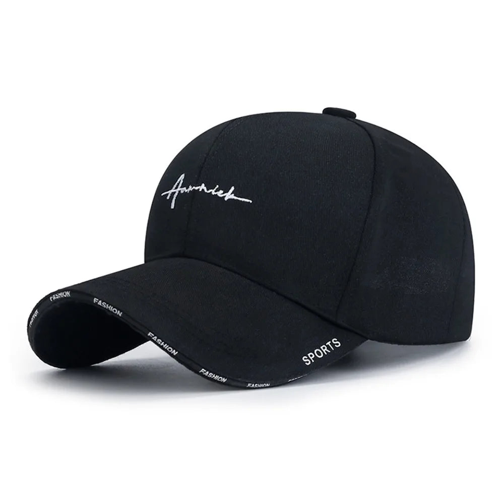 Basecap Männer – Bestickte Baseball Kappe mit Sonnenschutz aus Baumwolle