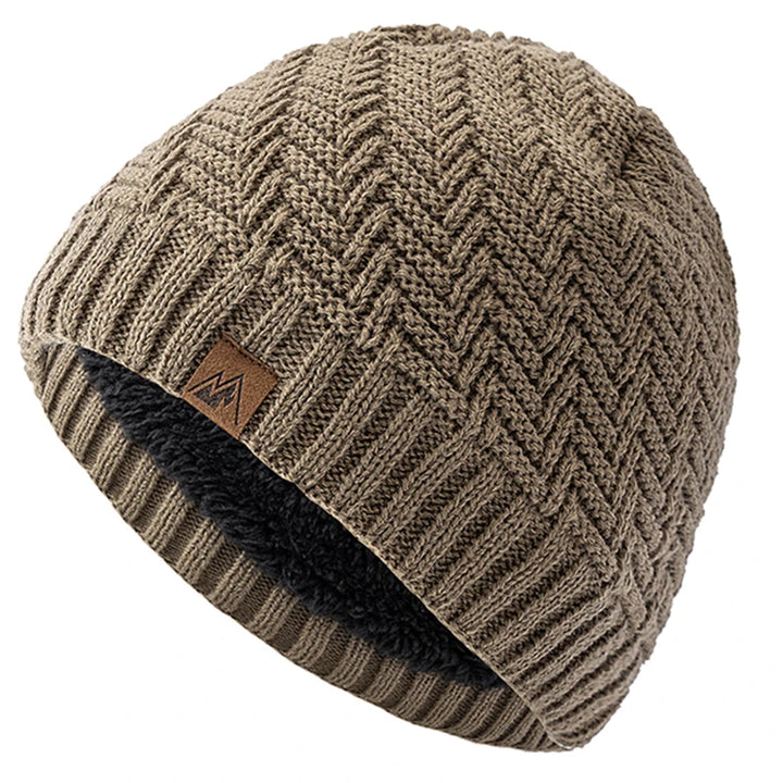 Wintermütze – Gestrickte Beanie mit Fellfutter für Damen und Herren