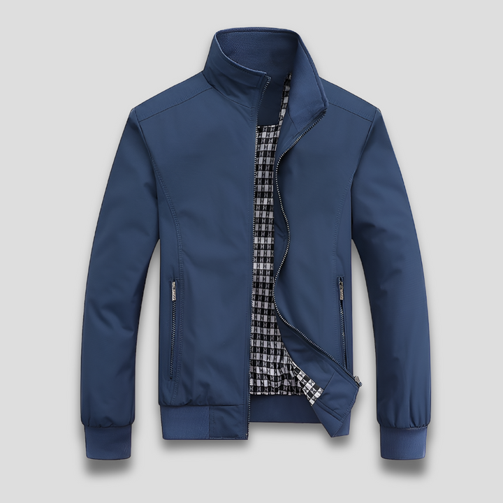 Herren Leichte Reißverschlussjacke mit Stehkragen