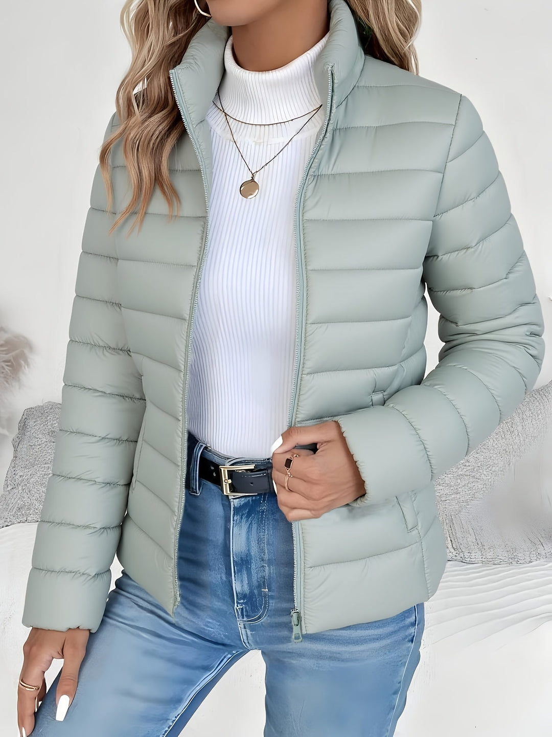 Übergangsjacke Damen | Stehkragen & Leichte Wärme