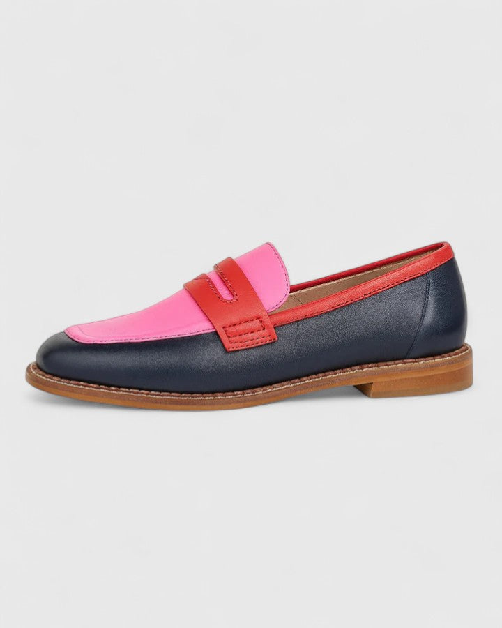 Damen Klassische Modische Loafers mit Rundkappe