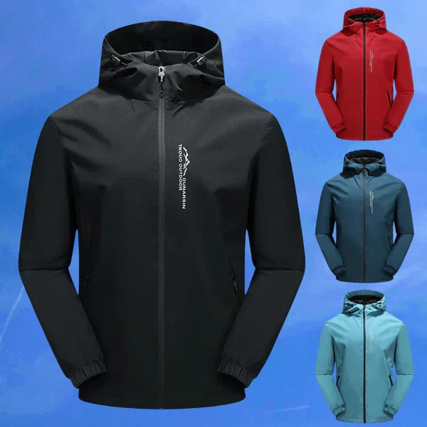 Wasser- und winddichte Outdoor-Jacke mit Kapuze