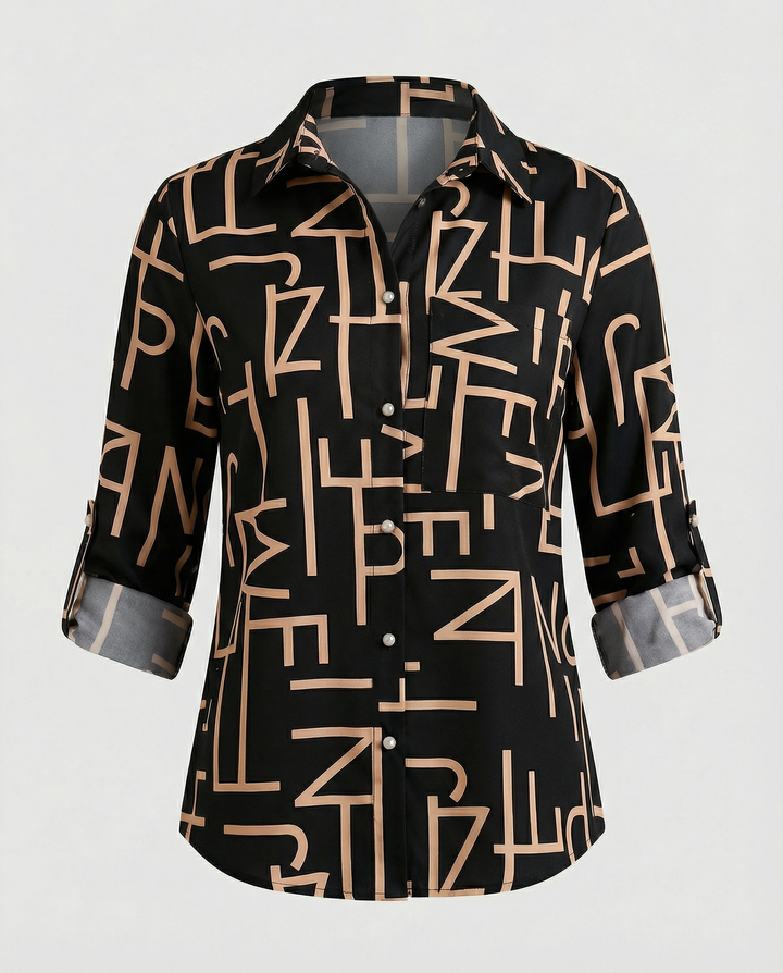 Bluse mit Umlegekragen