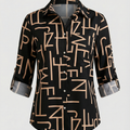 Bluse mit Umlegekragen