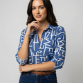 Bluse mit Umlegekragen