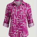 Bluse mit Umlegekragen