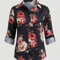 Bluse mit Umlegekragen