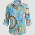 Bluse mit Umlegekragen