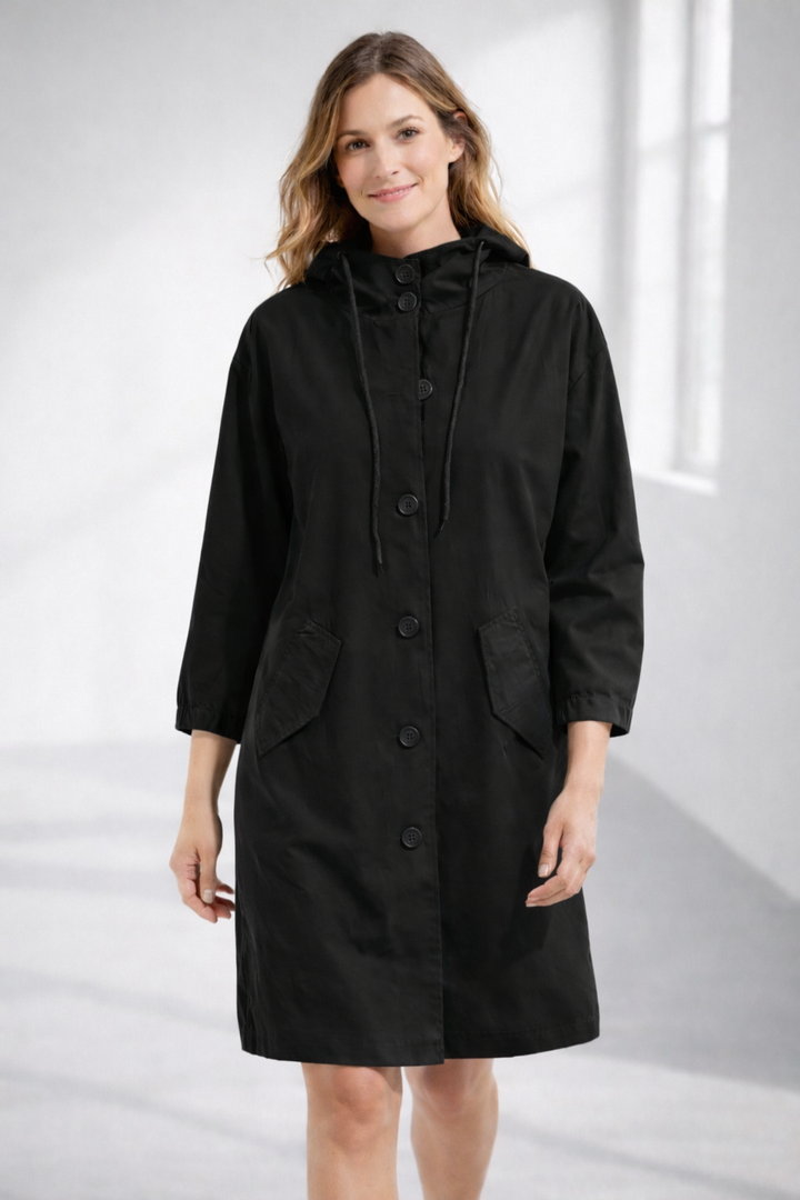 Damen Kapuzenjacke in mittlerer Länge