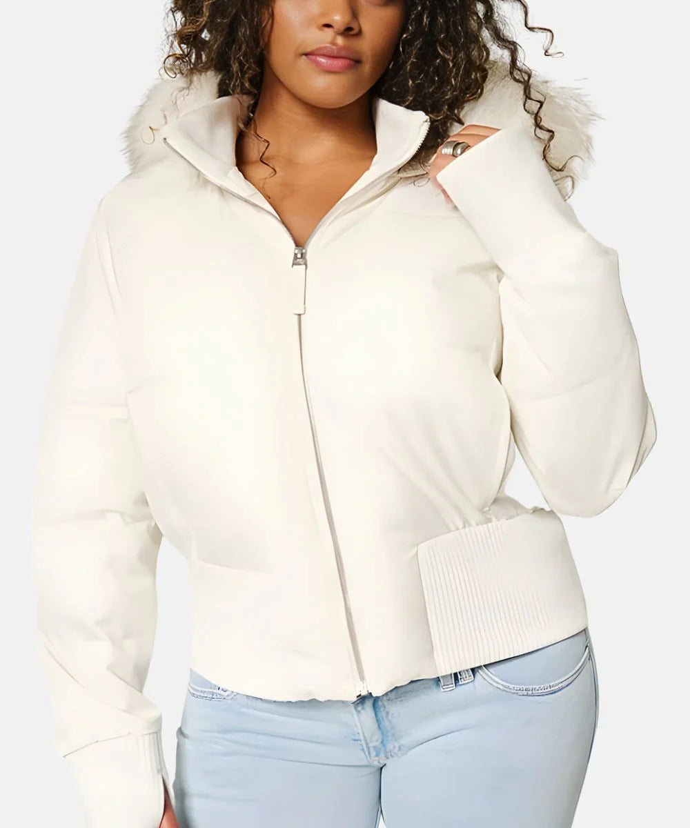 Damen Gesteppt Winterjacke mit Warm & Abnehmbarer Kapuze | Zeitlos