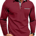 Herren Winter Langarm Polo-Shirt