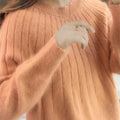 Fluffige gestrickter Pullover