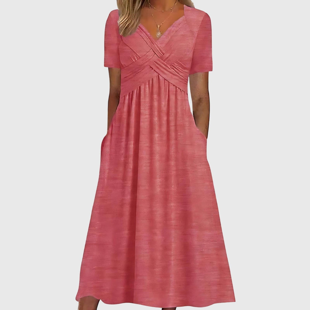 Midi-Kleid mit Bauchkontrolle