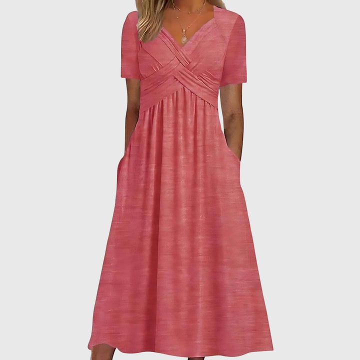 Midi-Kleid mit Bauchkontrolle