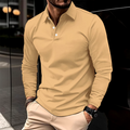 Klassisches Langarm-Poloshirt