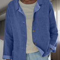 Damen Übergangsjacke mit Kragen Knopfleiste