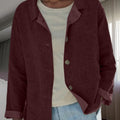 Damen Übergangsjacke mit Kragen Knopfleiste