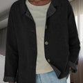 Damen Übergangsjacke mit Kragen Knopfleiste