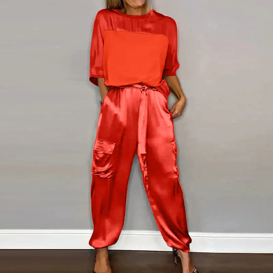 Satin Zweiteiler