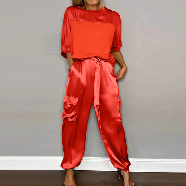Satin Zweiteiler