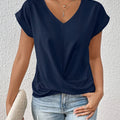 Bequemes T-Shirt mit Sweetheart-Ausschnitt für den Alltag