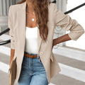 Damen Stilvoller Maßgeschneiderter Blazer für Freizeitlook